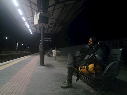 Waiting for a train